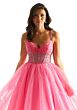 Mori Lee 49080 Sheer Corset Spaghetti Straps Dress