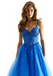 Mori Lee 49084 Basque Waist Beaded Corset Dress
