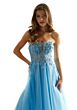Mori Lee 49086 Lace Bodice Strapless Dress