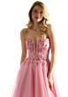 Mori Lee 49086 Lace Bodice Strapless Dress