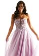 Mori Lee 49086 Lace Bodice Strapless Dress
