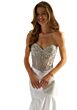 Mori Lee 49090 Sheer Bodice Strapless Dress