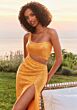 Mori Lee 49155 Cutout Waist One Shoulder Sequin Dress