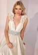 Mori Lee 49202 Beaded Waist Plunging V-Neck Dress