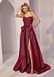 Mori Lee 49204 Bow Accent High Slit Dress