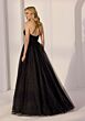 Mori Lee 49205 Halter Neck Glitter Tulle Dress