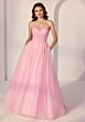 Mori Lee 49205 Halter Neck Glitter Tulle Dress