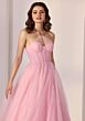 Mori Lee 49205 Halter Neck Glitter Tulle Dress