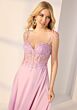 Mori Lee 49212 Beaded Corset Bodice Tie Strap Dress
