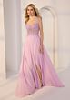 Mori Lee 49212 Beaded Corset Bodice Tie Strap Dress