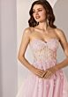 Mori Lee 49222 Illusion Corset Bodice Embellished Dress