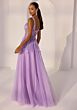 Mori Lee 49224 Illusion V-Neckline Glitter Tulle Dress