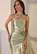 Mori Lee 49235 Side Slit One Shoulder Cape Dress