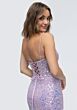 Mori Lee 49236 Scoop Neckline Lace-Up Dress