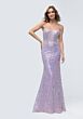 Mori Lee 49236 Scoop Neckline Lace-Up Dress