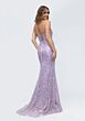 Mori Lee 49236 Scoop Neckline Lace-Up Dress