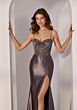 Mori Lee 49248 Brush Train Beaded Dress