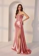 Mori Lee 49257 Beaded Bodice with Pleated Side Tail Dress