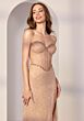 Mori Lee 49266 Beaded Corset Bodice Hotfix Dress