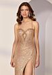 Mori Lee 49267 Keyhole Sweetheart Neck Sequin Dress