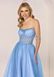 Mori Lee 49271 Draped Strap Hotfix Dress