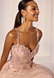 Mori Lee 49273 Glitter Tulle Lace-Up Dress