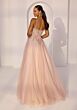 Mori Lee 49273 Glitter Tulle Lace-Up Dress