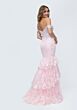 Mori Lee 49274 Tiered Skirt Off The Shoulder Dress