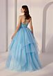 Mori Lee 49276 Beaded Bodice Glitter Tulle Dress