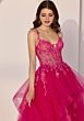 Mori Lee 49278 Tiered Ruffle Skirt† Spaghetti Strap Dress