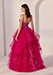 Mori Lee 49278 Tiered Ruffle Skirt† Spaghetti Strap Dress