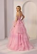 Mori Lee 49279 Tiered Ruffle Skirt Halter Strap Dress