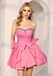 Mori Lee 49282 Bow Accent Bubble Skirt Dress