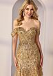 Mori Lee 49292 Off The Shoulder Embellished Dress