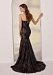Mori Lee 49295 Sweep Train Lace Dress