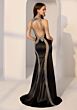 Mori Lee 49304 Basque Waist Cutout Back Dress