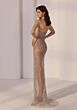 Mori Lee 49308 High Slit Sweetheart Neckline Illusion Dress