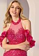 Mori Lee 49313 Illusion Halter Neck Embellished Dress