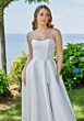 Mori Lee 49315 Slit Skirt Scoop Neckline Dress