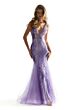 Mori Lee 49317 Plunging V-Neck Embellished Dress