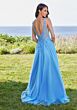 Mori Lee 49318 High Slit Double Waistband Dress
