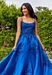 Mori Lee 49320 Scoop Neckline Embroidered Dress
