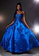 Mori Lee 49320 Scoop Neckline Embroidered Dress