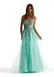 Mori Lee 49321 Spaghetti Strap Scoop Neckline Dress