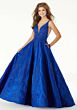 Mori Lee 49327 Plunging V-Neck with Pocket Dress