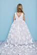 Rosebud 5134 Panel Train Flower Girl Dress