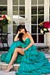 Ava Presley 29543 Front Cutout Tiered Skirt Dress