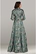 Feriani Couture 18426 Collar Neckline Tie Waist Dress