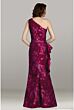 Feriani Couture 18443 One Shoulder Ruffle Slit Dress