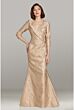Feriani Couture 18495 Banded V-Neckline Dress
